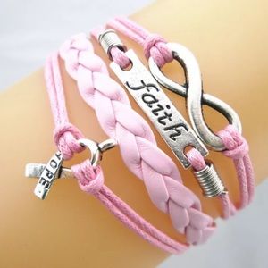 New bracket Pink Hope Infinity Breast Cancer